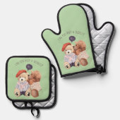 ポットホルダー 鍋つかみ&鍋敷きセット (正面/裏面)