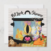 ポットラックシャワー招待状 招待状 (正面)