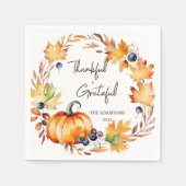 ポットラックスサンクスギビングパーティー食器 スタンダードカクテルナプキン (正面)