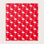 ポットラックディッシュレシピテントカードフラミンゴ赤 名刺 (内部フラット)