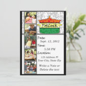 ポットラック招待状 招待状 (スタンド正面)