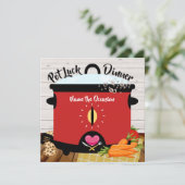 ポットラック招待状 招待状 (スタンド正面)