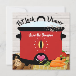 ポットラック招待状 招待状