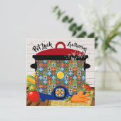 ポットラック招待状 招待状 (スタンド正面)