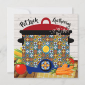 ポットラック招待状 招待状 (正面)