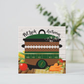 ポットラック招待状 招待状 (スタンド正面)