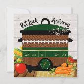 ポットラック招待状 招待状 (正面)