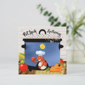 ポットラック/任意のタイプ招待状 招待状 (スタンド正面)