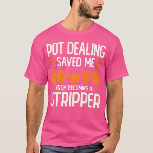 ポット救陶芸おもしろい家陶芸 Tシャツ (正面)