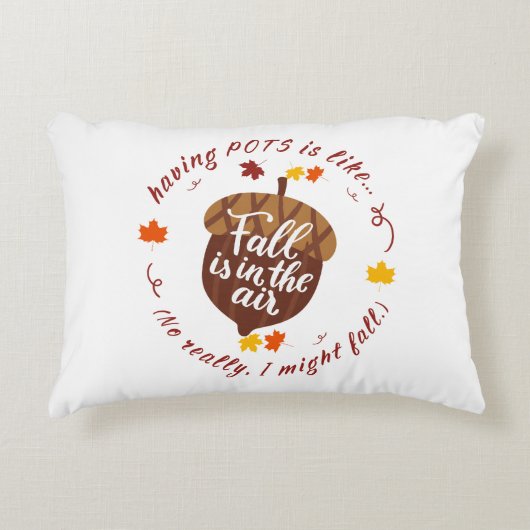 ポット秋テーマアクセント枕 アクセントクッション (正面)