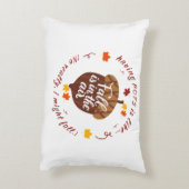 ポット秋テーマアクセント枕 アクセントクッション (裏面(縦))