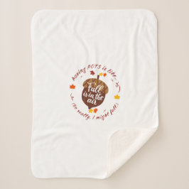 ポット秋テーマシェルパブランケット シェルパブランケット