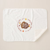 ポット秋テーマシェルパブランケット シェルパブランケット (正面(横))