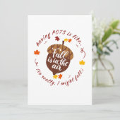 ポット秋テーマフラットホリデーカード シーズンカード (スタンド正面)