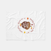 ポット秋テーマフリースブランケット フリースブランケット (正面(横))