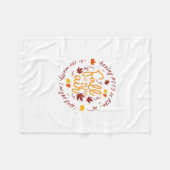 ポット秋テーマフリースブランケット フリースブランケット (正面(横))