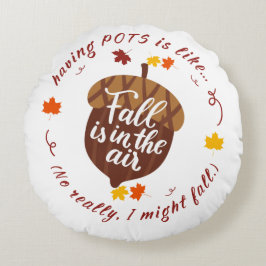 ポット秋テーマラウンドピロー ラウンドクッション