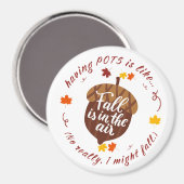 ポット秋テーマ磁石 マグネット (正面/裏面)