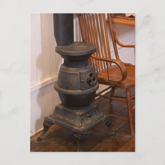 ポット腹ストーブ ポストカード (正面)
