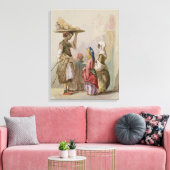 ポット販売業者、c.1855 キャンバスプリント (インサイチュ (リビング))