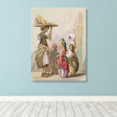 ポット販売業者、c.1855 キャンバスプリント (インサイチュ (ウッドフロア))