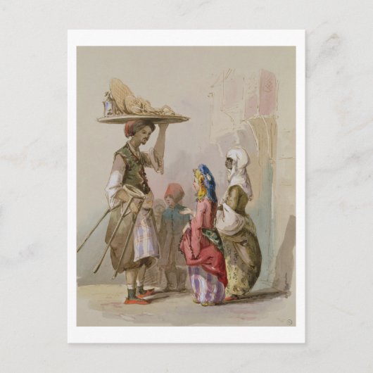 ポット販売業者、c.1855 ポストカード (正面)