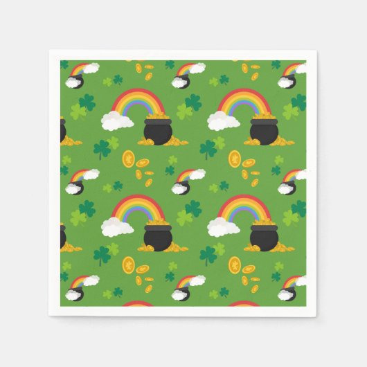 ポット金ゴールド スタンダードカクテルナプキン (正面)