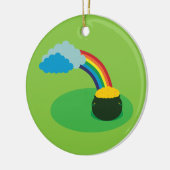 ポット金ゴールド セラミックオーナメント (左)