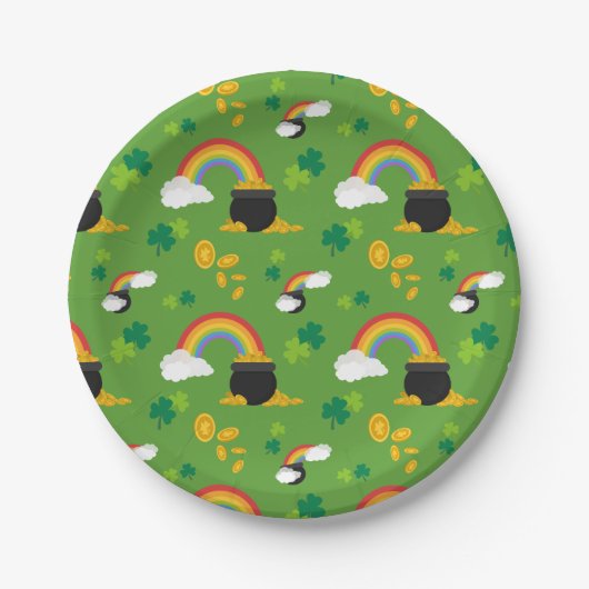 ポット金ゴールド ペーパープレート (正面)