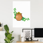 ポット金ゴールド ポスター (ホームオフィス)