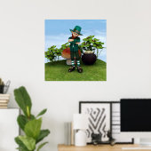 ポット金ゴールド ポスター (ホームオフィス)