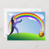 ポット金ゴールド ポストカード (正面/裏面)