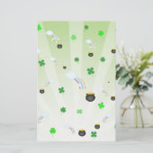 ポット金ゴールド 便箋 (スタンド正面)