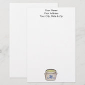 ポット金ゴールド 便箋 (正面/裏面)