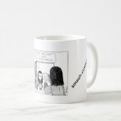 "ポット非運"の続きこま漫画のマグ コーヒーマグカップ (正面右)