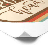 ポット頭 |レトロスタイルコーヒー ポスター (角)