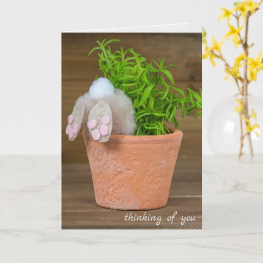 ポット カード (黄色い花)