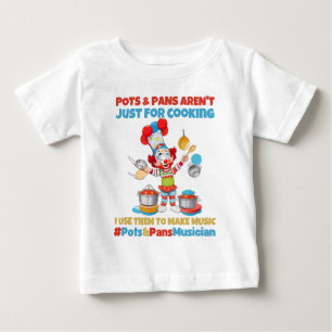 ポット&パンミュージシャン ベビーTシャツ