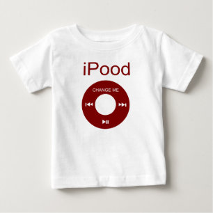 ポッドおもしろいベビー ベビーTシャツ