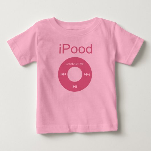 ポッドおもしろいベビー ベビーTシャツ (正面)
