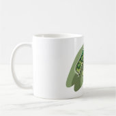 ポッドに入ったエンドウ豆 コーヒーマグカップ (左)