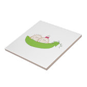 ポッドに入ったエンドウ豆 タイル (側面)