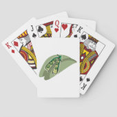 ポッドに入ったエンドウ豆 トランプ (裏面)