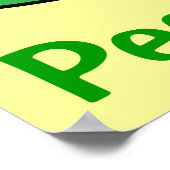 ポッドに入ったエンドウ豆 ポスター (角)