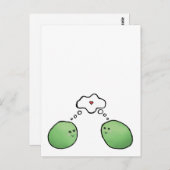ポッドに入ったエンドウ豆 ポストカード (正面/裏面)
