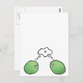 ポッドに入ったエンドウ豆 ポストカード (正面/裏面)