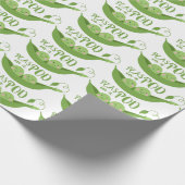 ポッドに入ったエンドウ豆 ラッピングペーパー (角)