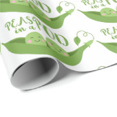 ポッドに入ったエンドウ豆 ラッピングペーパー (ロールコーナー)