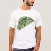 ポッドに入ったエンドウ豆 Tシャツ (正面)