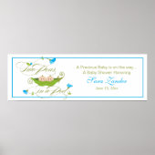 ポッドに入ったツインエンドウ | Pingバナー ポスター (正面)